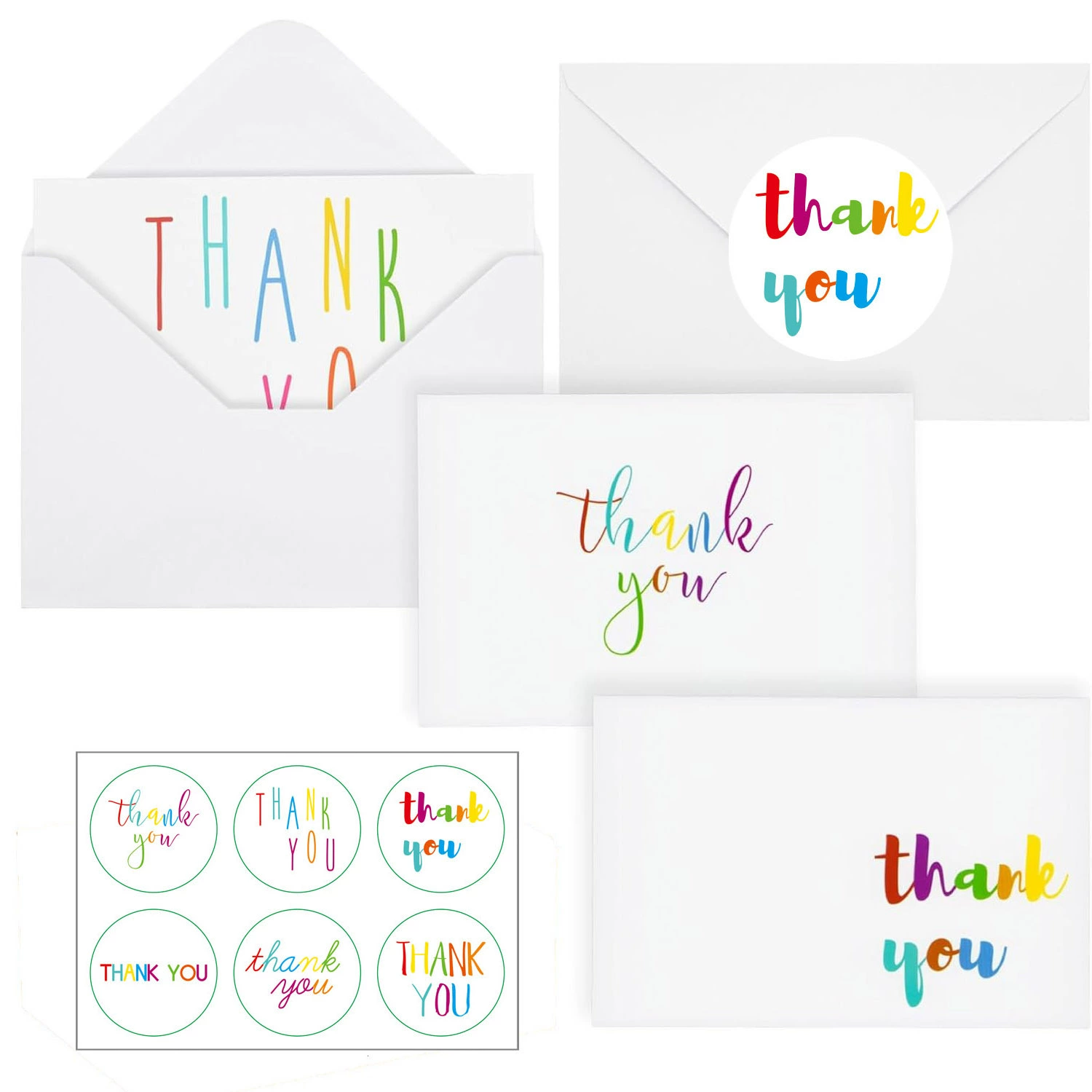Retro design thank you card comments.