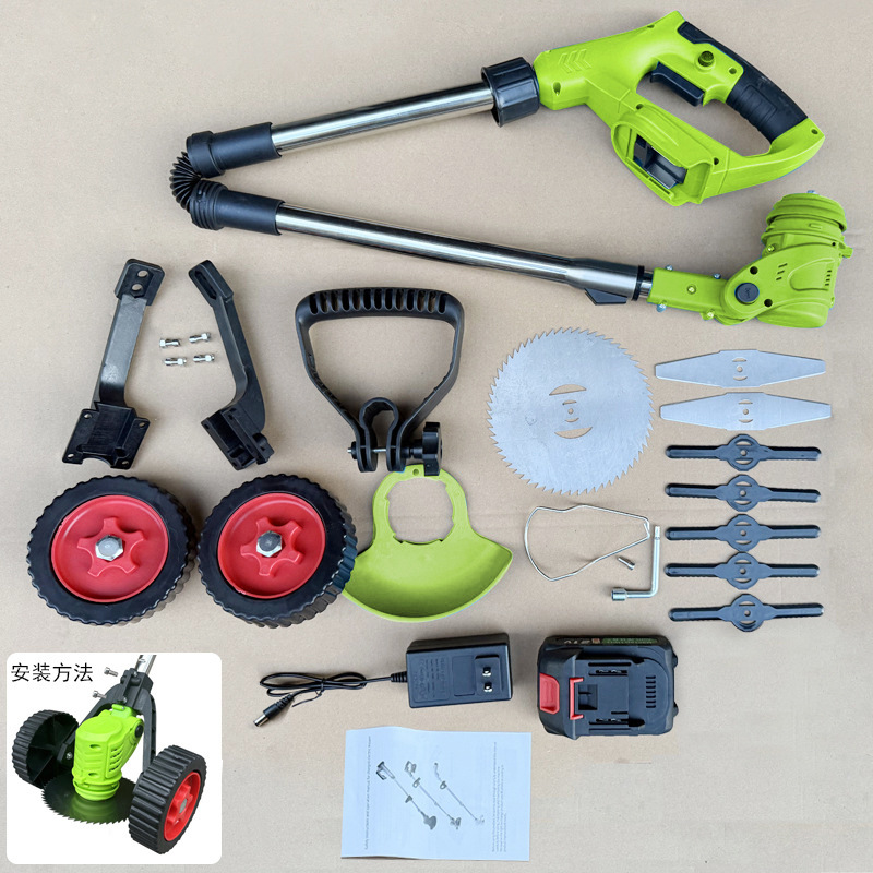 Cortador cortacésped eléctrico recargable pequeño hogar cortacésped multifunción poda cortador de hierba verde cortacésped artefacto