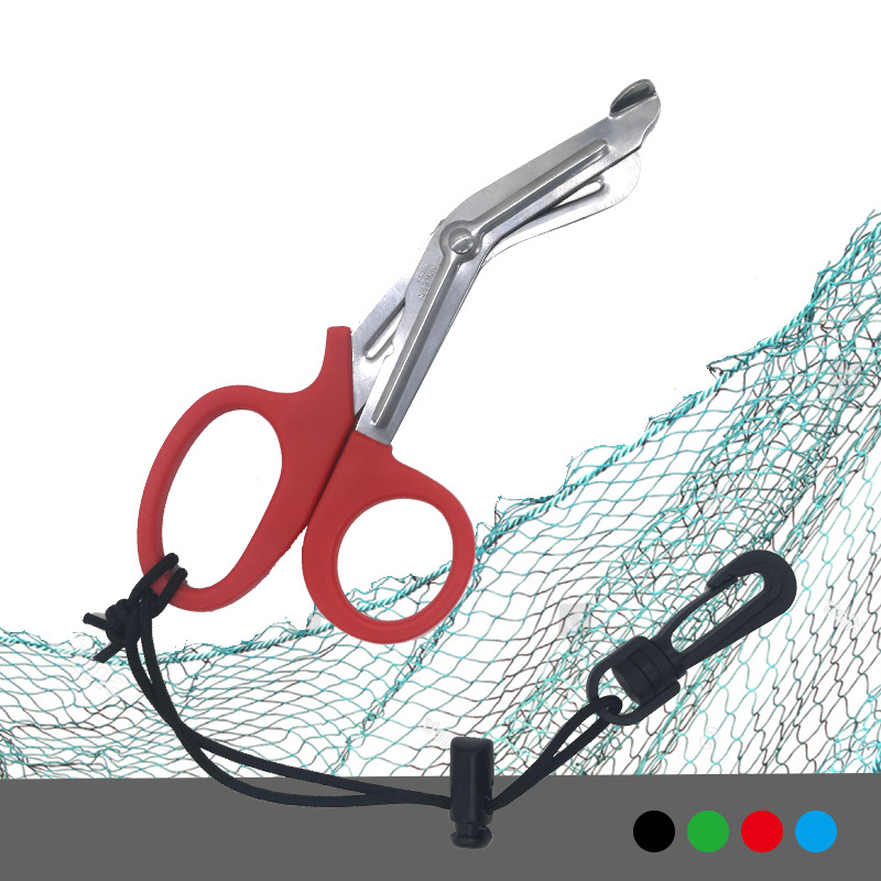 潜水救生不锈钢剪刀 防腐蝕潛水切割用具 潜水工具 水域救援刀具
