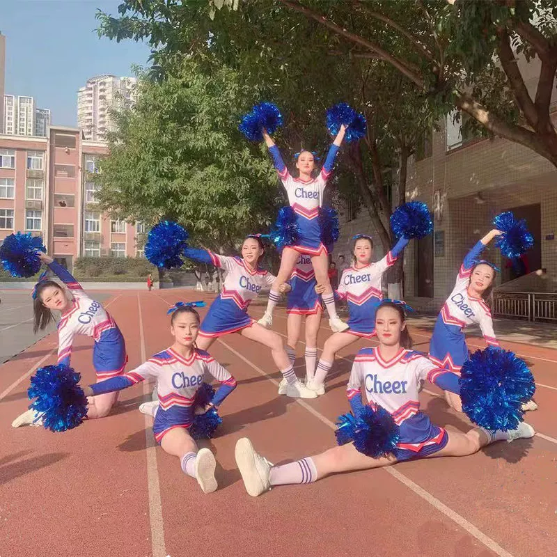 Новая одежда для выступлений по черлидингу в кампусе, одежда для выступлений по аэробике для начальной и средней школы, детская групповая одежда