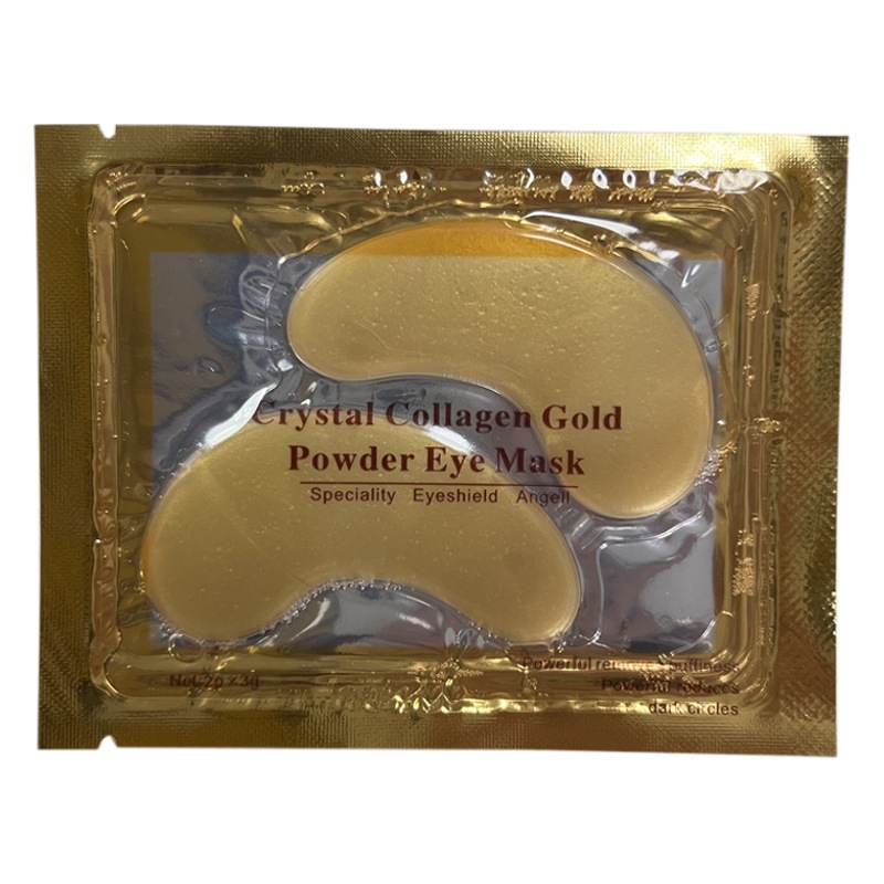 Mascarilla de ojos de colágeno de cristal transfronterizo Golden Spot Eye Care Estilo caliente Versión en inglés Mascarilla de ojos de oro Comercio exterior