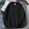 Double-sided sweatshirt, scarf suitable for men and women, 300 gram, round collar, long sleeve, loose fit, plus size