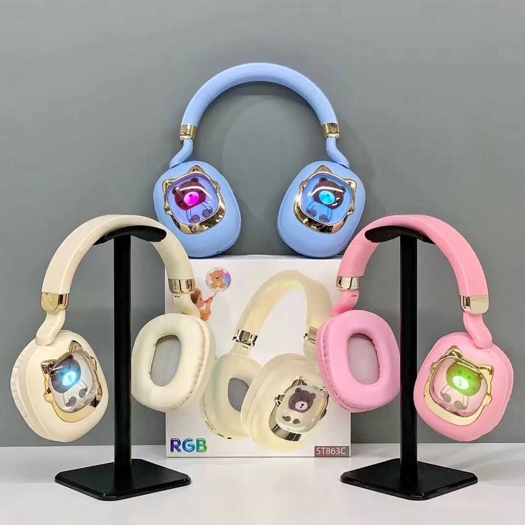 Nuevos auriculares creativos de la cápsula de dibujos animados para gatos auriculares auriculares Bluetooth auriculares inalámbricos ST863