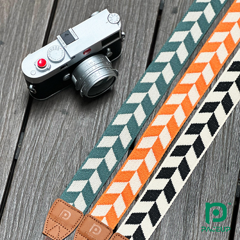 [Cross-border Direct Supply] Embroidered and woven ethnic style retro literary SLR/mirrorless camera shoulder strap photography stress relief belt