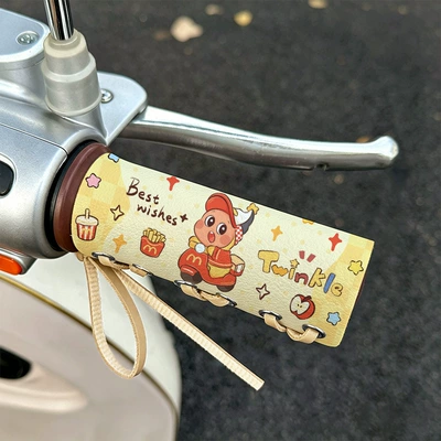 covers for electric scooters, non-slip: Handlehold cover - little-electric-star-color-pattern