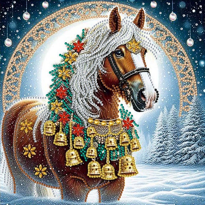 Pintura de Diamantes 5D con Forma Irregular de Princesa de Fantasía, Pintura de Diamantes DIY, Pintura de Diamantes con Puntos de Cristal, 30×30