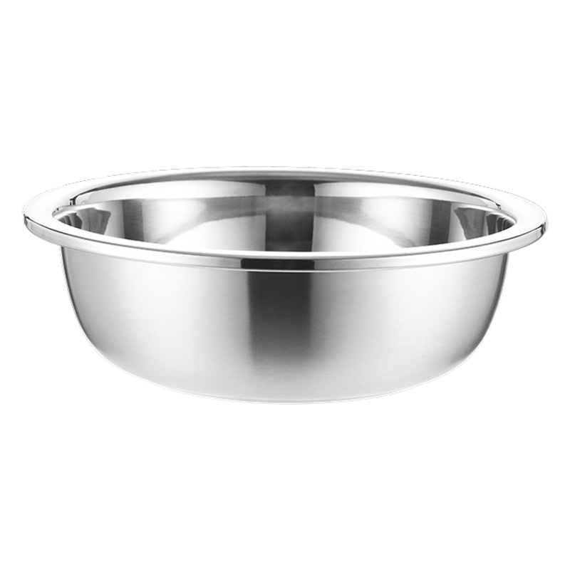 Engrosamiento de acero inoxidable cuenca 304 Cuenca del hogar cantina cubo de la cocina cuenca vegetal y Cuenca ronda 201 Cuenca del regalo
