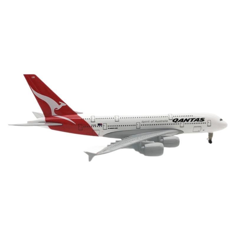 18cm alloy solid aircraft model Australian Kangaroo Airlines A380…