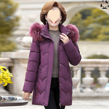新款中老年棉衣女中年【加大加厚】羽绒棉服棉袄妈妈冬装外套