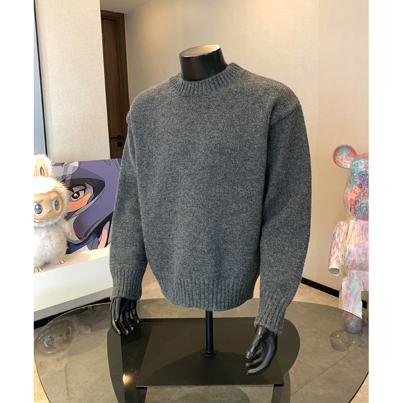American Style Lazy Round Neck Knitwear Men's High Street Vintage Versatile Bottoming Shirt Simple Loose Casual Knitwear American Style Lazy Round Neck Knitwear Men's High Street Vintage Versatile Bottoming Shirt Simple Loose Casual Knitwear