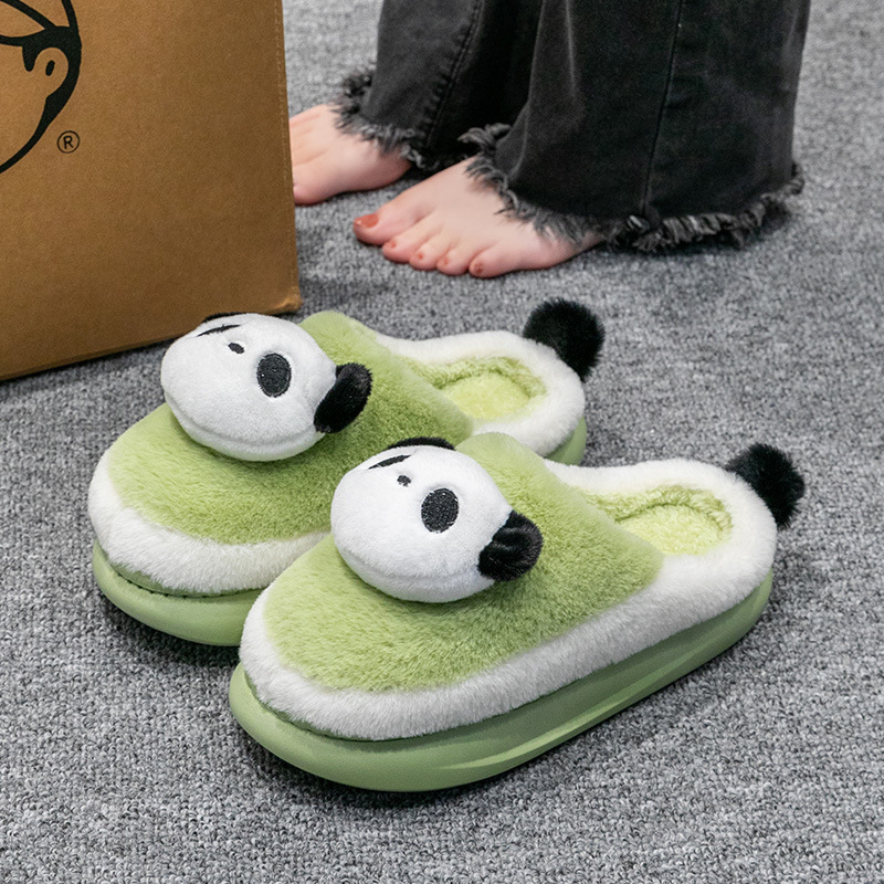 Cotton Slippers Women's Winter Men's Couple Cartoon Panda Home Indoor Non-Slip Warm Thickened Soft Bottom Maomao Slippers Cotton Slippers Women's Winter Men's Couple Cartoon Panda Home Indoor Non-Slip Warm Thickened Soft Bottom Maomao Slippers
