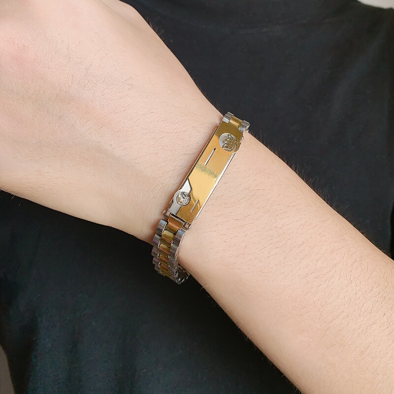 Double Crown Stainless Steel Bracelet Original Design Light Luxury Fashion Simple Elegant Multicolor Factory Direct Accessories Gift