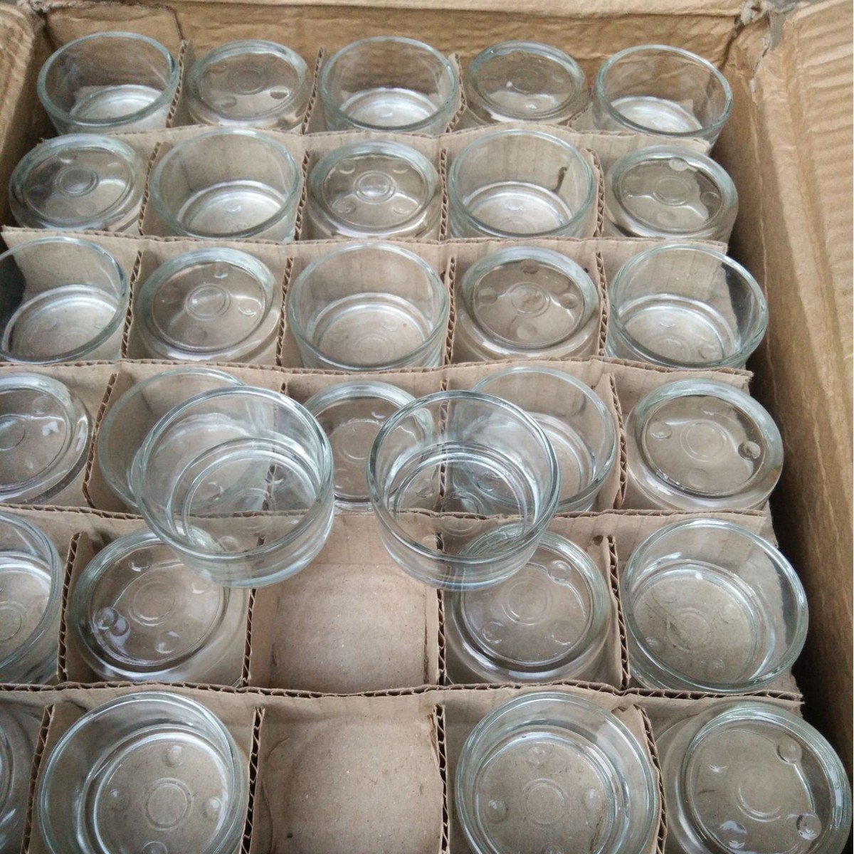 Glass candle
