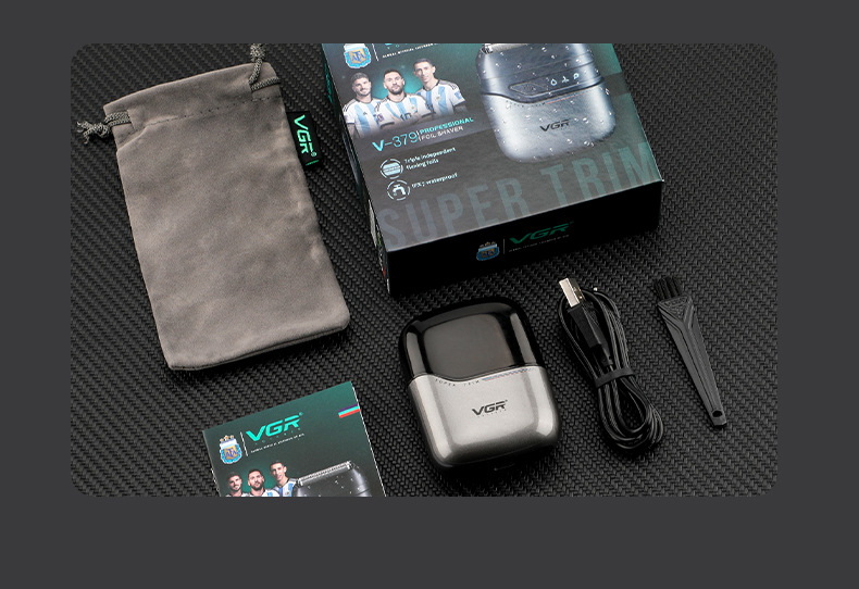 Mini Electric Shaver Waterproof Three Blade Travel Grooming Kit_voghion.com