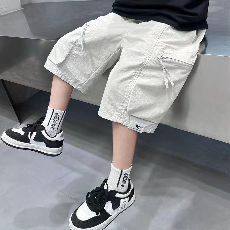 湖州織里子供服男の子スポーツパンツ男の子 5 分パンツ夏服 2025 子供のショーツ通気性夏薄いスタイル|undefined
