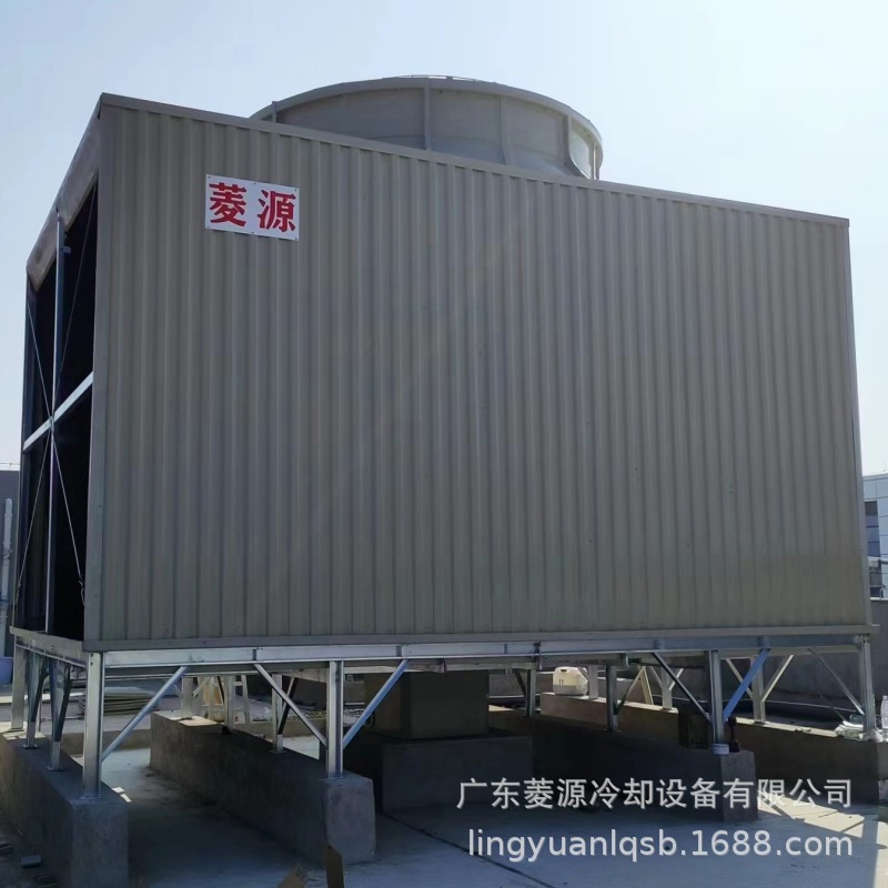 供应方形低噪音横流式100吨方塔 100T工业冷却塔 注塑机冷却系统