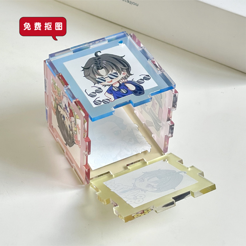 Guka チューブルキューブパズル diy クリエイティブ Guka ステッカー手作り Guka 透明アクリルハンドブック Guka 装飾品|undefined