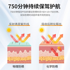 SPF50PA++++防曬乳防紫外線防水防汗高倍隔離清爽學生軍訓防曬霜