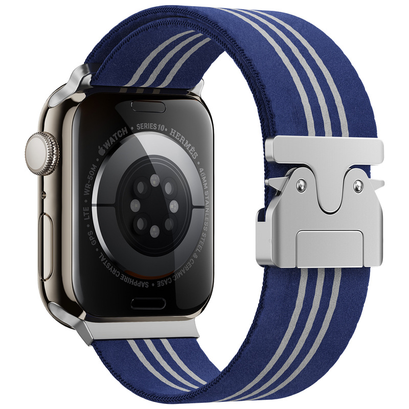 适用苹果applewatchS10降落伞扣条纹iwatch8/9/10智能手表带腕带|undefined
