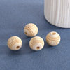 Round beads, carved bracelet with tassels, 16mm, 20mm