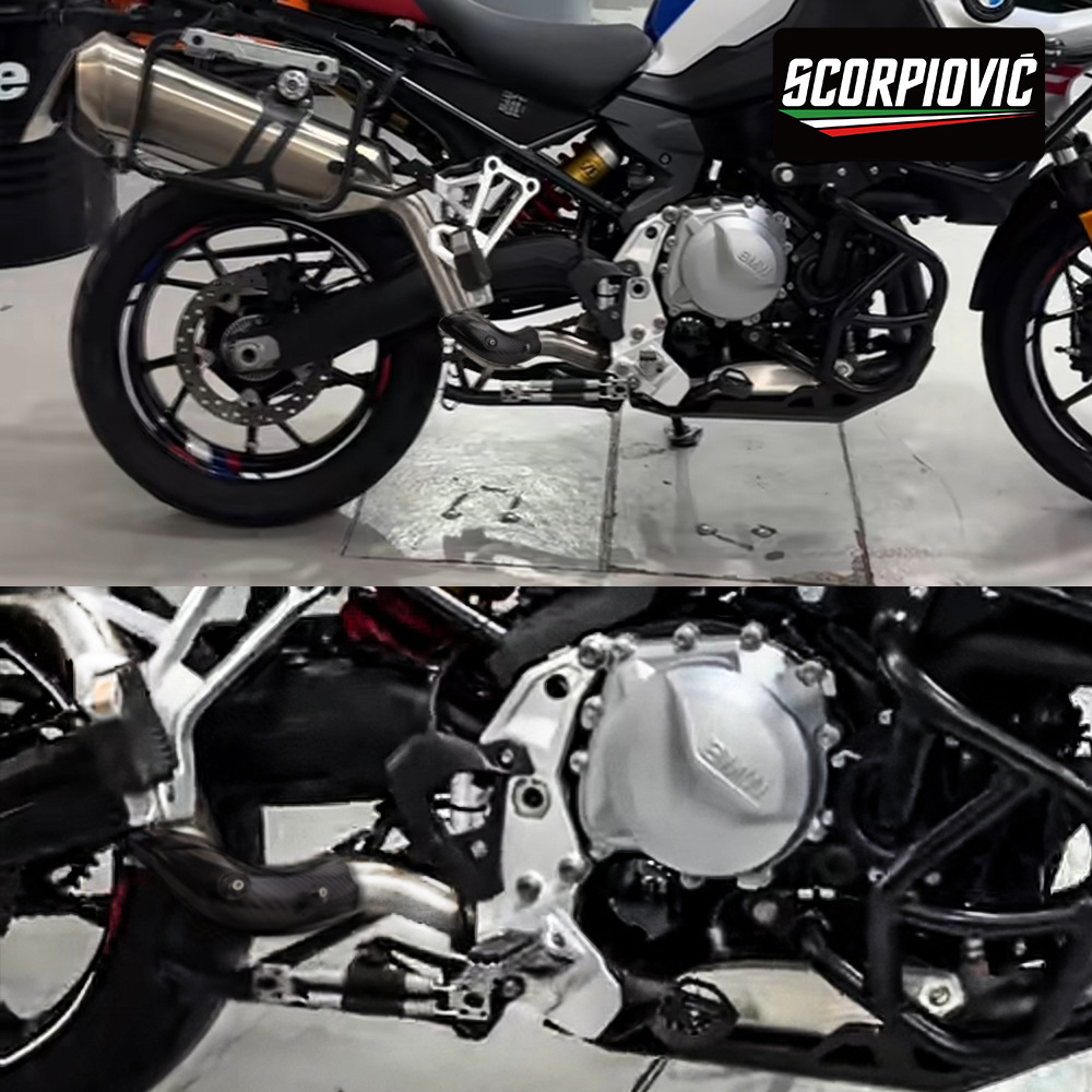 F750GS F850GS exhaust pipe modification accessories carbon fiber heat insulation anti-scald cover protective shell non-destructive installation
