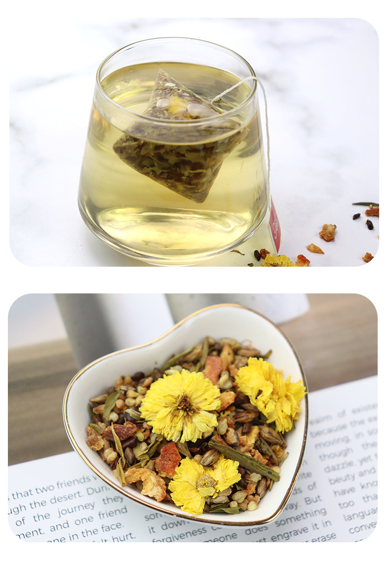 Jiu Wei Qing Run Herbal Tea 100g Cold Brewed Pyramid Bags for Daily Freshness specifications