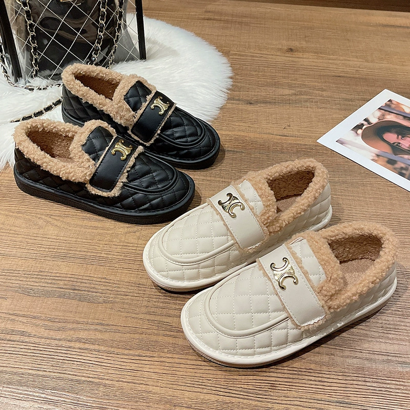 Fleece-lined ankle boots, maternity-friendly low boots, lightweight, sizes 35–40