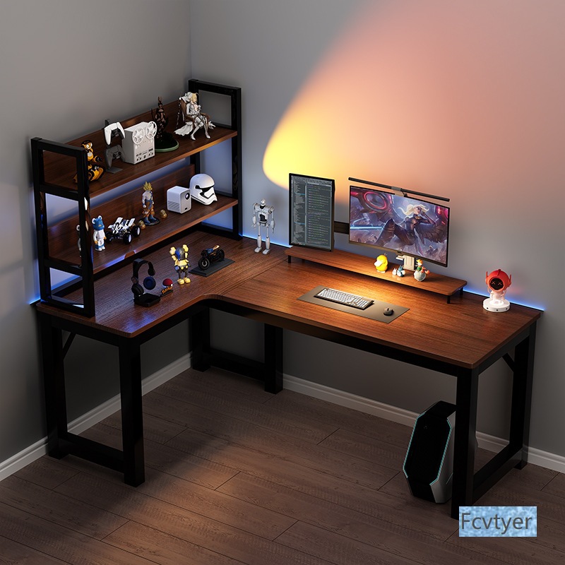 Suxiaoqin Desk Bedroom E-Sports Table and Chair Corner New Chinese Style Student Study Table Large Computer Table Desktop Home Office