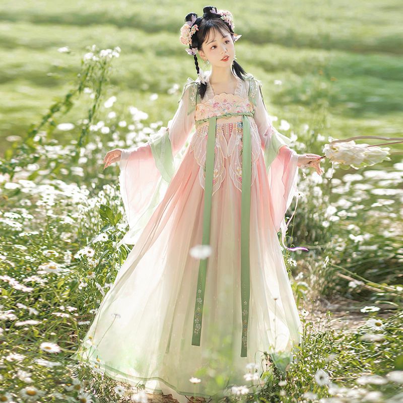 Hua Shen Ji Hanfu Female Flower Language Qi Chest Han Element Summer Hanfu Original Han Element Elegant Fairy Dress