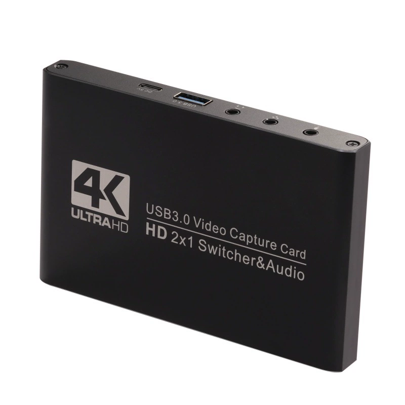 USB 3.0 HD карта видеозахвата 4K для камеры и компьютера, коробка для записи игрового эфира, HDMI видеозахват