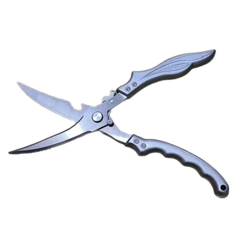 Мощные ножницы для куриных костей для использования на кухне, острые многофункциональные ножницы из утолщенной нержавеющей стали для резки гусиной и мелкой кости, кухонный инструмент.