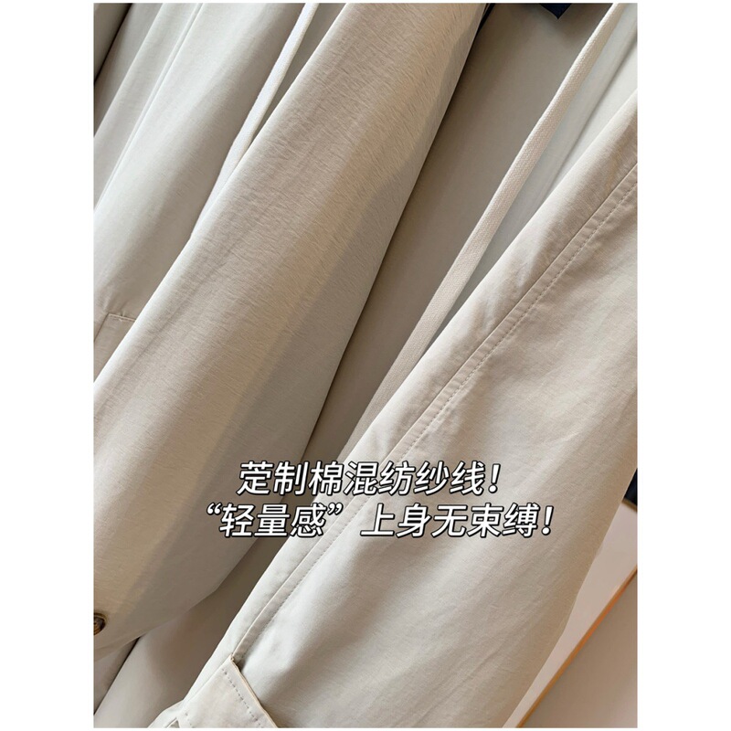 M家！柜2.4W+！宝藏双面穿连帽风衣！复古撞色中长款外套2025新秋|undefined