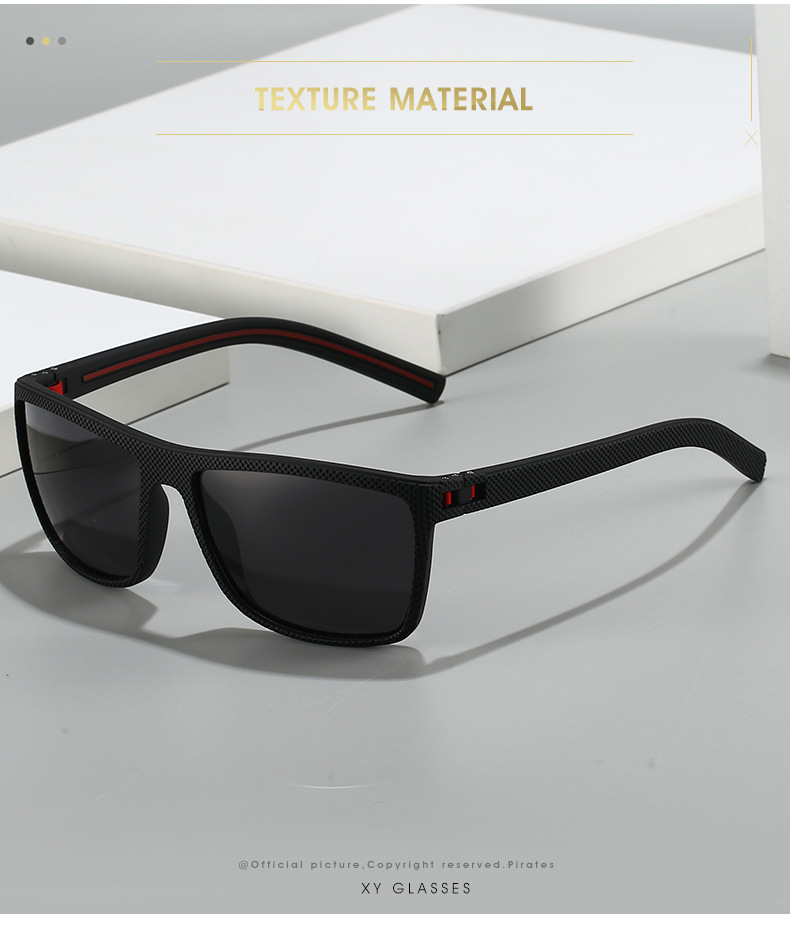 60g Weight Full Frame Glasses Structure Sunglasses Classification Tac, UV400 Protection Lens Material Square Glasses Style Outdoor Occasion Geometric Pattern All Seasons Season Unisex Gender Casual Style Grey, Black Color Casual Geometric Tac UV400 Protection Square Full Frame Men's Sunglasses 无