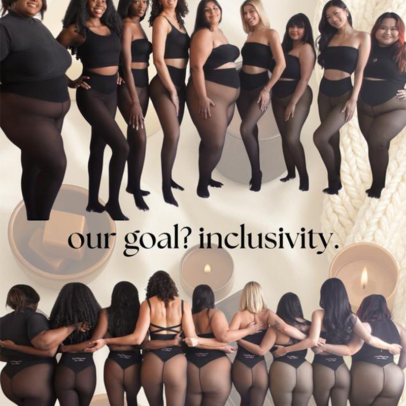 Tk Brand New Compression Tights with Single Seam Design, Original Magic Fleece Lining, Semi-Transparent Pantyhose, Plus Size