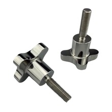 304不锈钢梅花把手四角把手四角手轮调节螺丝防腐防锈四角把手