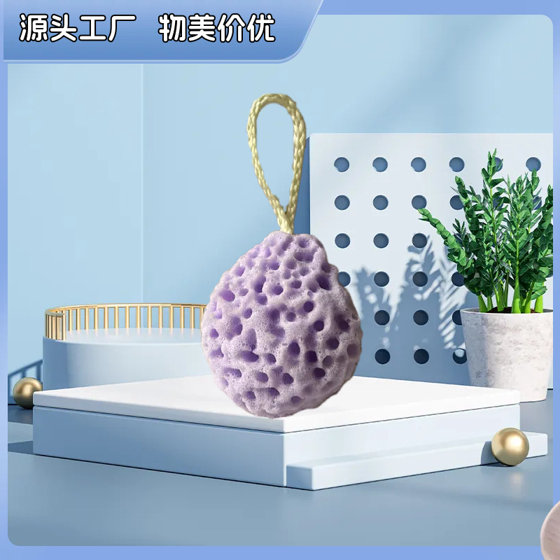 Esponja de baño grande estilo japonés con forma de panal, esponja súper suave, esponja de baño bonita para niños, esponja exfoliante agradable para la piel.