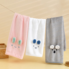 珊瑚絨毛巾吸水柔軟動物毛巾卡通洗臉面巾不掉毛可logo廠家批發