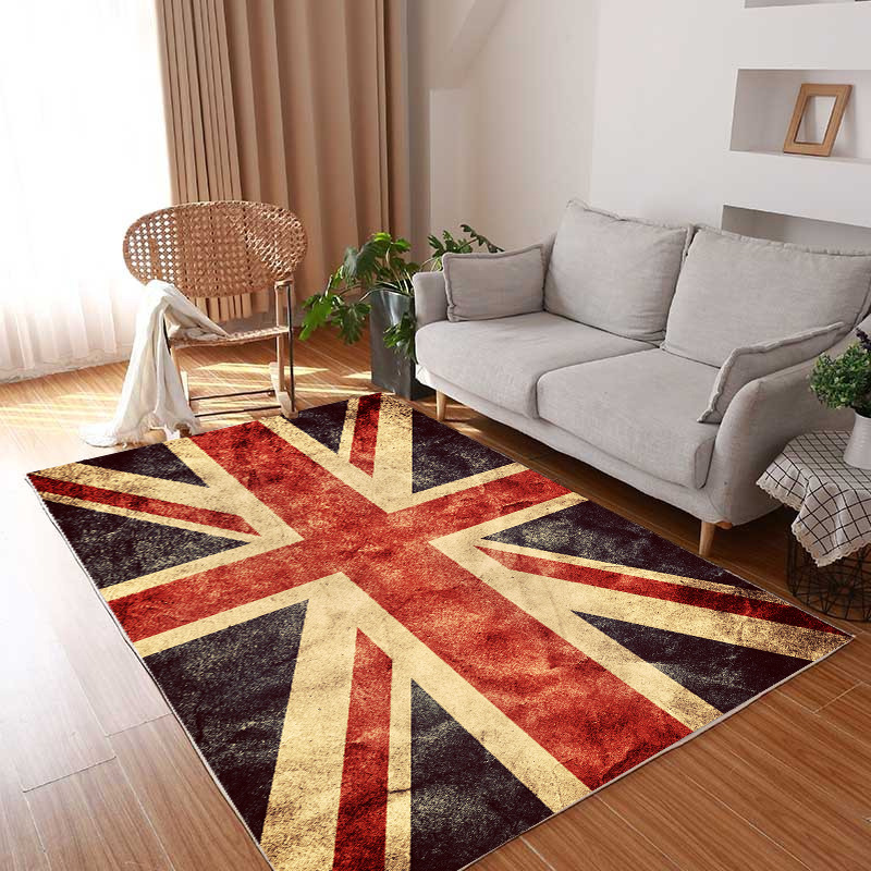 Transfronteriza generación Americana retro alfombra de moda creativa sala de estar dormitorio completo sofá alfombra de piso de montaña alfombra de piso de camping