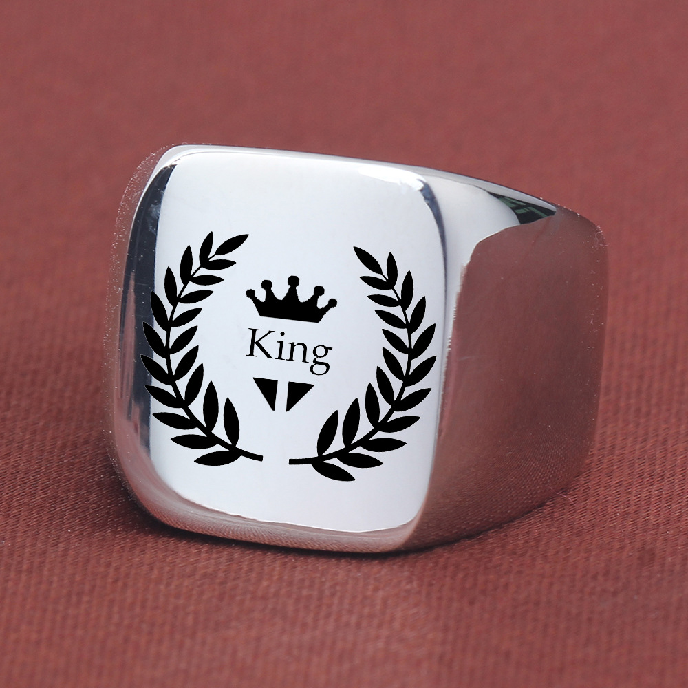 17g Weight Rings Classification 5, 6, 7 Ring Size 1 Piece Quantity Party, Street Occasion Titanium Steel Material Solid Color Pattern All Seasons Season Men's Gender Plating Design Hip-Hop, Simple Style Style Hip-Hop Simple Style Solid Color Titanium Steel Plating Men's Rings Men Band Rings 11
