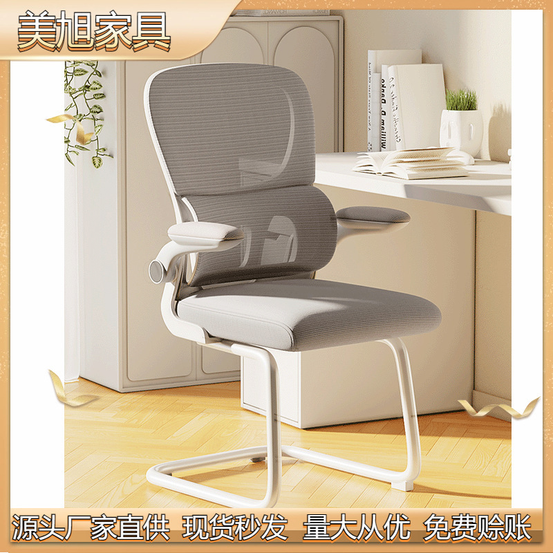Anji Home Computer Chair, Comfortable for Long Sitting, Ergonomic Office Chair, Student Dormitory Lumbar Support Chair, Dormitory Study Chair, Beautiful