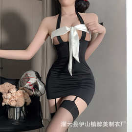 赤欲情趣内衣性感秘书制服诱惑床上免脱少妇套装COS包臀裙透2605