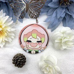 鬼滅之刃鐳射吧唧徽章蝴蝶忍炭治郎我妻善逸伊之助胸針小掛件周邊