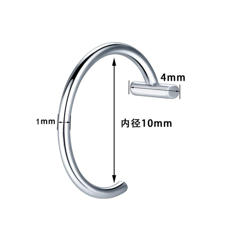 European and American style stainless steel piercing jewelry, no-hole fake lip rings, lip clamps, cross-border e-commerce source products, nose ring piercing jewelry, lip studs