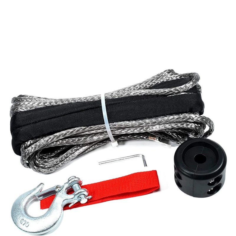 6mmx 15 м лебедка UHMWPE трейлер веревка квадроцикл ультра-высокомолекулярный полиэтилен atvutv