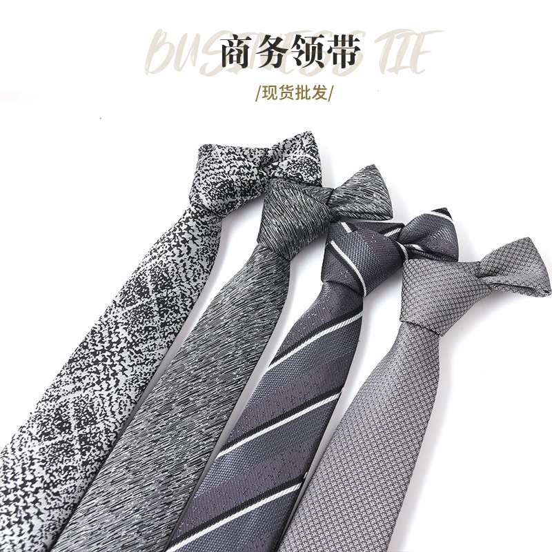 Blue tie, shirt, accessory, 6.5cm, wide color palette, Korean style
