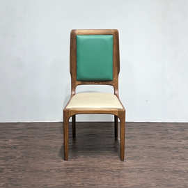 白蜡木轻奢餐椅扶手椅茶椅客人椅靠背椅酒店简约休闲椅餐桌椅子