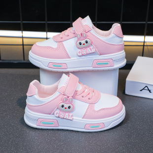 Girls' shoes 2025 spring and autumn new children's sneaker cute fun cartoon Joker children's girls casual skate shoes