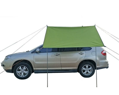 Four-Corner Diamond-Shaped Canopy Multifunctional: Avtomobil yan çətirləri - 300200cm-military-green-side-canopy-double