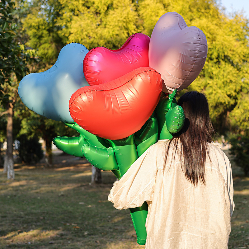 520 Father's Day Valentine's Day Large Heart-Shaped Bouquet Balloons Aluminum Foil Photo Decoration Confession Ceremony Balloons 520 Father's Day Valentine's Day Large Heart-Shaped Bouquet Balloons Aluminum Foil Photo Decoration Confession Ceremony Balloons