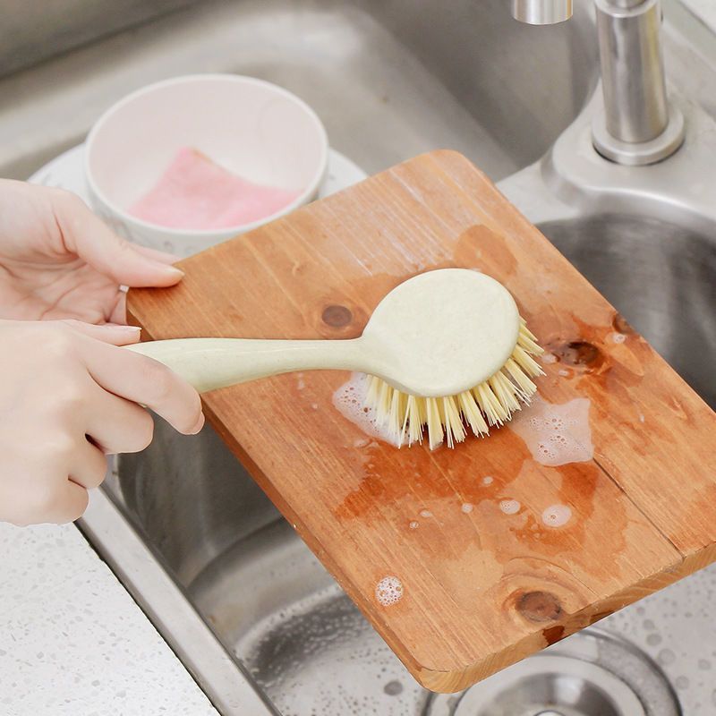 Long Handle Pot Washing Brush Household Small Brush Lazy Brush Pot Artifact Brush Pot Washing Dishes Decontamination Cleaning Pot Brush Kitchen Brush